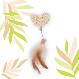 ETHI'CAT mimbre corazón