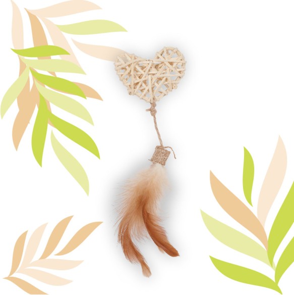 ETHI'CAT mimbre corazón